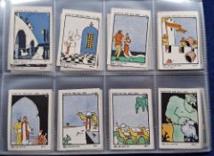Cigarette cards, Norway M Glott 'M' sized cards, Adventure Stories from many lands (Funkis