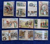 Trade cards, Liebig, a collection of 10 German edition wrapped sets, ref nos, S682, S684, S686,