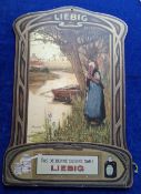 Trade advertising, Liebig, large Wall Hanging advertising Menu Holder illustrated by Cassiers,