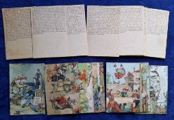 Trade cards, Spain, Anon, Don Quixote, descriptive backs (set XL40 cards) (gen gd, a few fair)