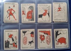Cigarette cards, Norway M Glott 'M' sized cards, Comic scenes (set 36 cards) (vg)