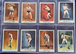 Cigarette cards, USA, Khedival Co Prize Fight Series no.101 (boxing) 23/25 including Joe Jeanette,