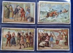 Trade cards, Liebig S235 Coquillard (Italian Language) (set 6 cards) (4 with light adhesive stains