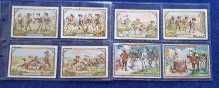 Trade cards, Liebig S467 an Unsuccessful Hunting Expedition (set 6 cards) (French language) sold