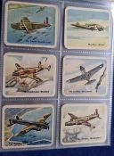 Trade cards, Canada, Lowney (Cracker Jack), United Nations Aeroplanes 45/50 (mixed condition, gen