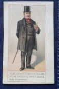 Cigarette cards, Cope's Dickens Gallery (Solace back), type card no 7 Inspector Bucket (uneven