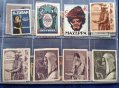 Tobacco Advertising, Small selection of 31 Foreign Poster Stamps, all with tobacco & cigarette