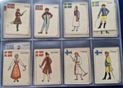 Cigarette cards, Norway M Glott 'M' sized cards, National Costumes (set 42 cards) (number 42