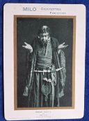 Cigarette card, Australia, Sniders & Abrahams, Oscar Asche & Lily Brayton, Cabinet size card showing