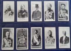 Cigarette cards, Glass & Co, Russo Japanese Series (set 19 cards) (2 with back damage, (HM Tsar of