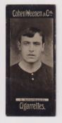 Cigarette card, Cohen Weenen & Co, Actresses, Footballers & Jockeys, type card, Footballer, G.