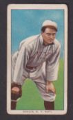 Cigarette card, USA, ATC, Baseball Series, Hindu Brown back, type card, Donlin, N.Y. Nat'l., T206 (