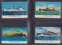 Trade cards, USA Card-O Gum, USA Navy (set 22 cards) (gd)