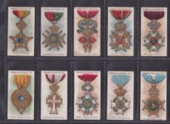 Cigarette cards, Taddy Orders of Chivalry (set 25 cards) (no 13 grubby rest gen fair/gd)