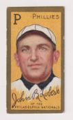 Cigarette card, USA, ATC, Baseball Series, Broad Leaf Cigarettes back, type card, John Lobert,