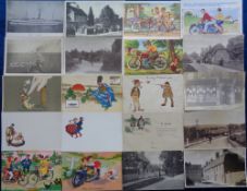 Postcards, a mixed UK topographical and subject selection of approx. 34 cards. UK topographical