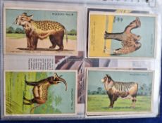 Trade cards, over 330 cards, many Continental, various themes including 7 Milk / Creamer Top sets,