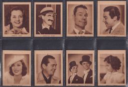 Trade cards, Australia, Allen Film Stars Second Edition numbers 1-50 (50 cards) includes Groucho