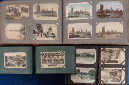 Postcards, a selection of cards, all in vintage albums to include a large album (approx 870 cards)