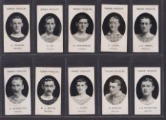 Cigarette cards, Taddy, Prominent Footballers, 39 cards from two teams, Chelsea (20 cards, 11