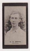 Cigarette card, Smith's, Footballers (Brown back), type card, no 36 G.O. Smith (Corinthians) (vg) (