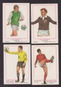 Trade cards, Scottish Daily Express, Scotcards (Footballers), 'X' size (set, 24 cards) (gd)