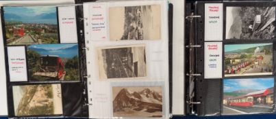 Postcards, Rail, a detailed mixed age collection of over 750 cards of mountain, cliff, elevated,