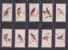 Cigarette cards, Wills (Ruby Queen), Birds of the East (set, 50 cards) all with matching mauve