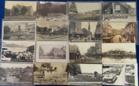 Postcards, Foreign, a New Zealand selection of 30 cards, with RPs of Willis St Wellington, The