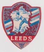 Trade Card, Baines, Shield Shaped card, 'Leeds' (vg) (1)