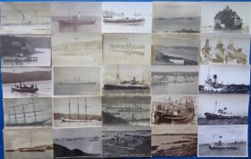 Postcards, Cornwall, a Cornwall related shipping collection of 70+ cards, and a few photographs of