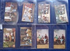 Trade cards, Singer Sewing Machine, 50 P sized cards, all with pictures of Sewing Machine advert