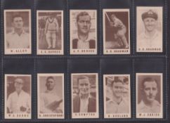 Trade cards, Australia Coles Stores (Anon), Cricketers, with frame on back (set 40 cards)