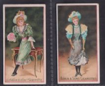 Cigarette cards, Adkin's, Pretty Girls 'RASH', two cards, ref. H8, pictures nos 10 & 11, both