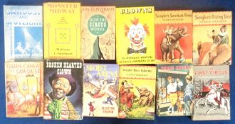 Books, Circus, 24 circus related books (23 hardback and one paperback) to include Sawdust and