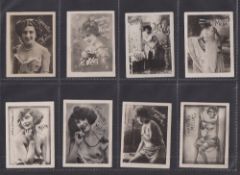Cigarette cards, North Africa, Melia (Algeria), Photo Series 2, Beauties, 'M' size, b/w photographic
