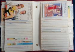 Postcards, Comic, a collection of approx. 140 mixed age comic cards in modern flip over photo album.