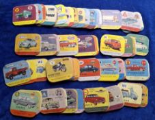 Trade cards, Paulig (Finland) Motor Vehicles, 82 cards, mainly Cars, some Motorbikes & Commercial