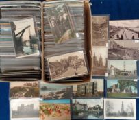 Postcards, a mixed collection of approx. 800 cards. Includes mainly UK general topographical with
