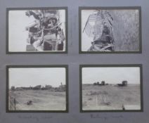 Photographs, The Argentine, an album of photographs showing a railway bridge construction, river and