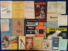 Ephemera, a selection of approx. 60 items to include vintage advertising brochures Manufacture