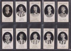 Cigarette cards, Taddy, Prominent Footballers (With Footnote), ten cards, E. Coxhead & J. Smith both