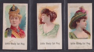 Cigarette cards, USA, Geo. F. Young, Actresses, 'X' size, three cards, Slyvia Gerrish, Lillian
