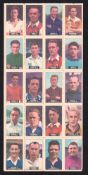 Trade cards, Barratt's, Famous Footballers Transfer Sheets BAR-290, 2 of the 3 uncut sheets. Each