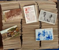 Postcards, a large, very mixed collection of approx. 3000 subject cards, with theatre, cinema,