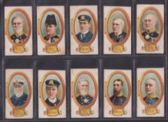 Cigarette cards, 20 better cards all military related Player's England's Naval Heroes Wide