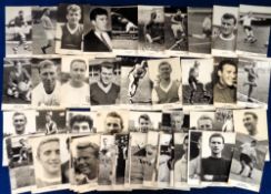 Trade cards, Football, Collectors Club Postcards, a collection of 67 b/w photographic cards inc.