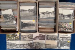 Postcards, a large mixed UK and foreign topographical selection of approx. 1800 cards, with a few