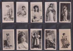 Cigarette cards, USA, ATC, Actresses (Blue net design back), b/w photographic, 100 different
