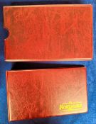 Cigarette card albums, 7 'Nostalgia' size Storage Albums with slipcases, used but clean condition, 2